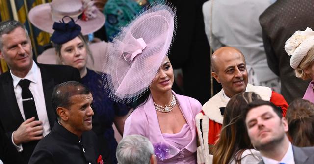 Katy Perry at Westminster Abbey for King Charles III' coronation on May 6, 2023