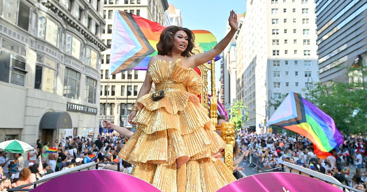 'RuPaul's Drag Race' star Jujubee at the NYC Pride March on June 26, 2022