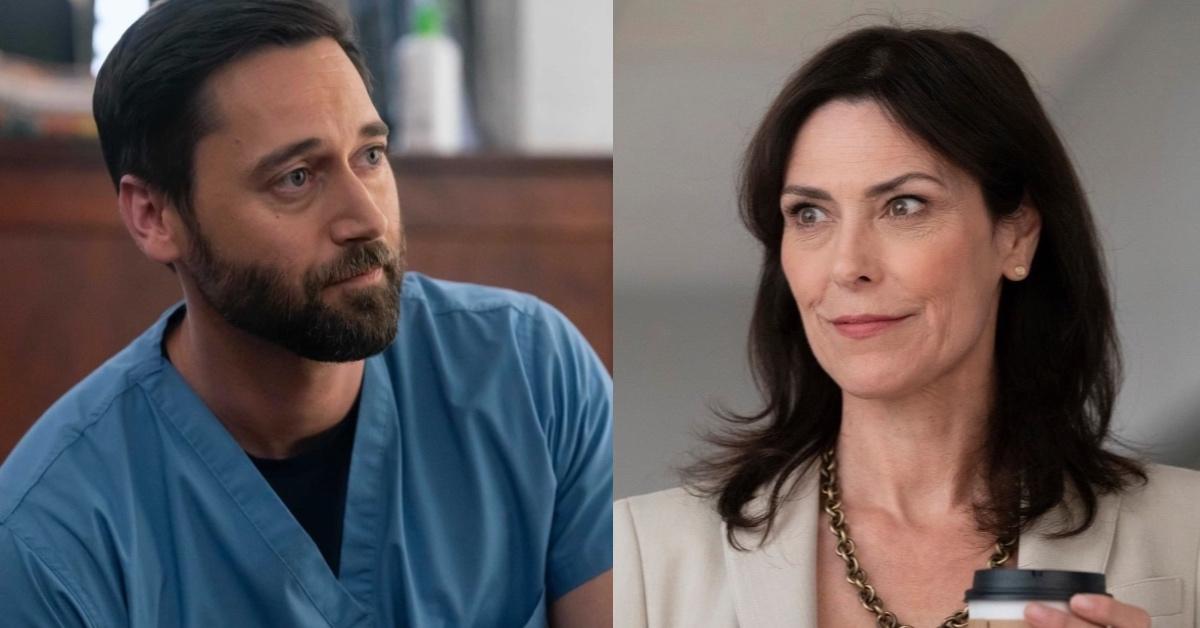 Ryan Eggold and Michelle Forbes