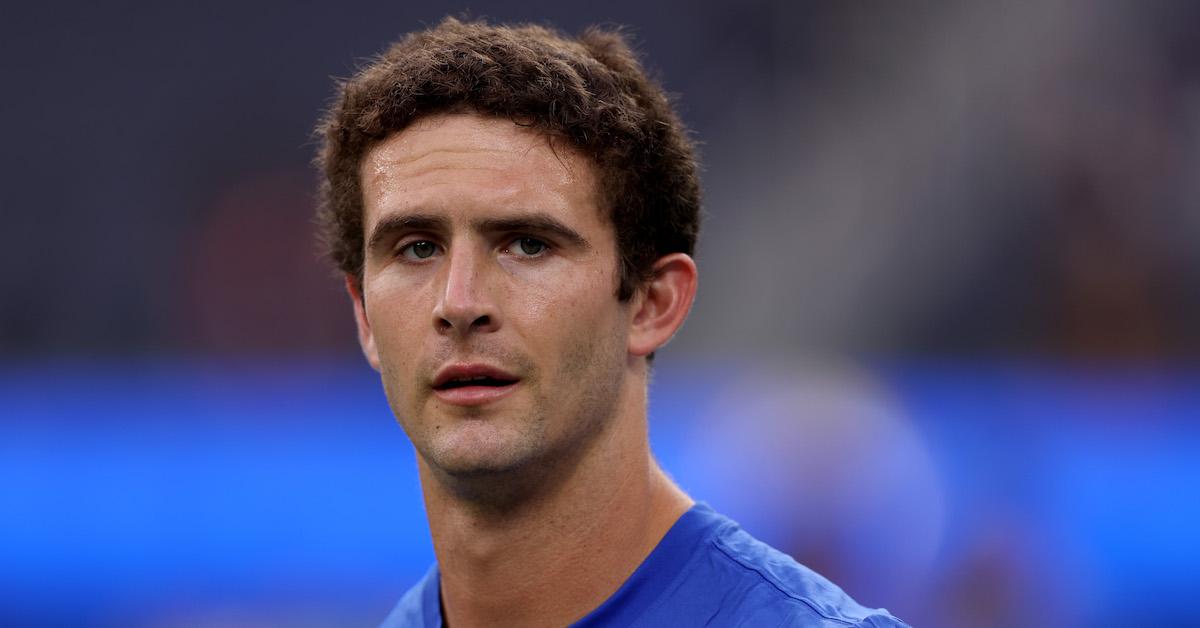 Stetson Bennett #13 of the Los Angeles Rams looks on prior to the preseason game against the Las Vegas Raiders at SoFi Stadium on Aug. 19, 2023 in Inglewood, Calif.