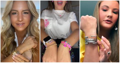 (l-r): Bama Rush hopefuls wearing David Yurman bracelets