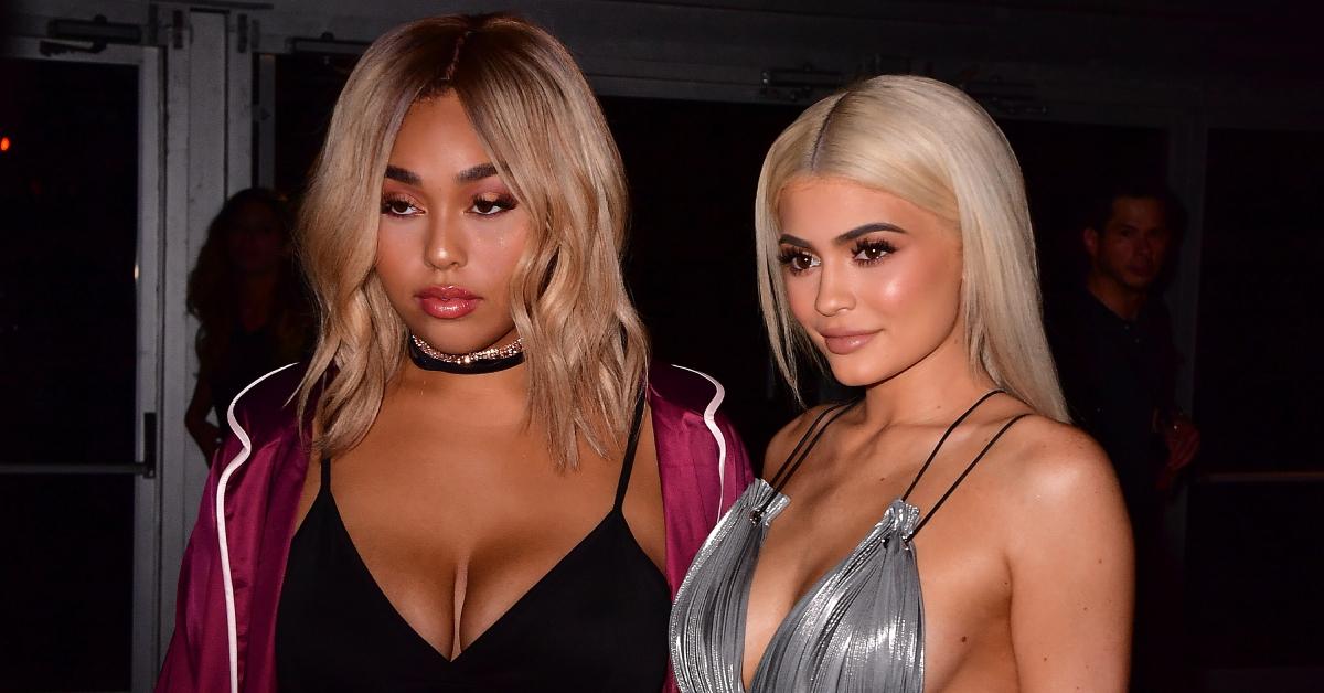 Jordyn Woods and Kylie Jenner attend the Alexander Wang show during New York Fashion Week at Pier 94 on Sept. 10, 2016.