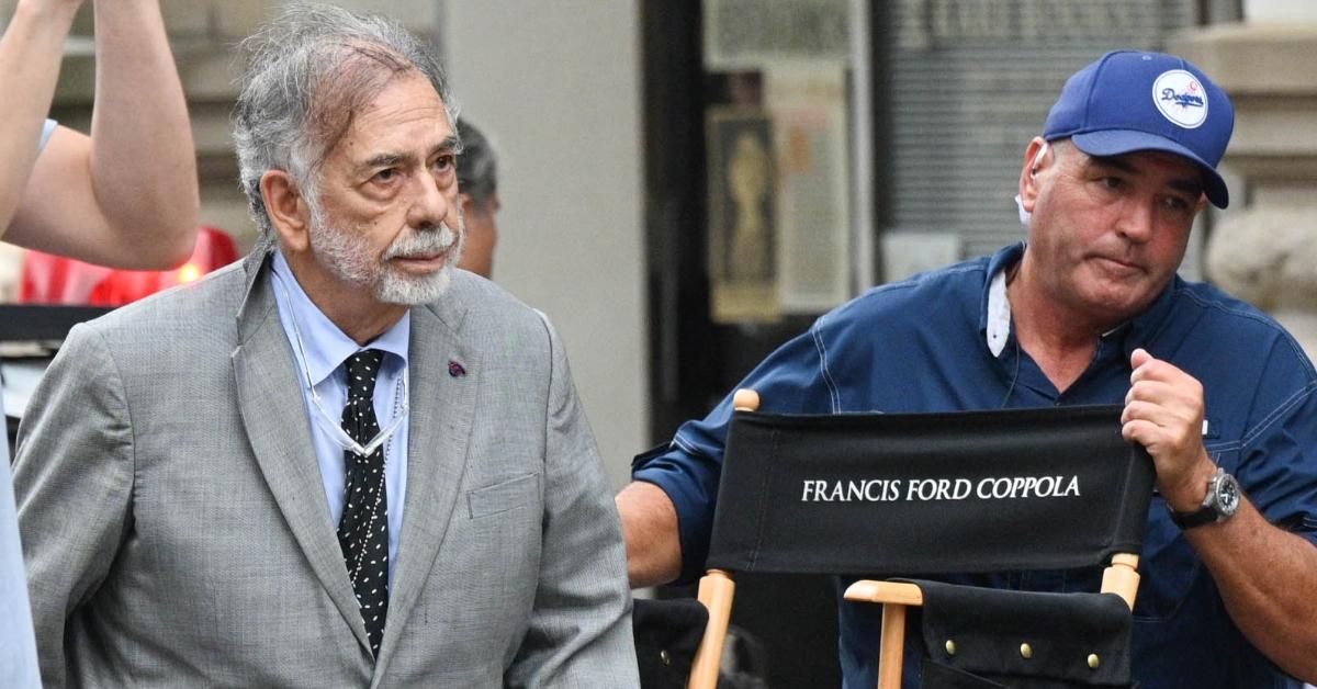 Francis Ford Coppola on the set of 'Megalopolis'