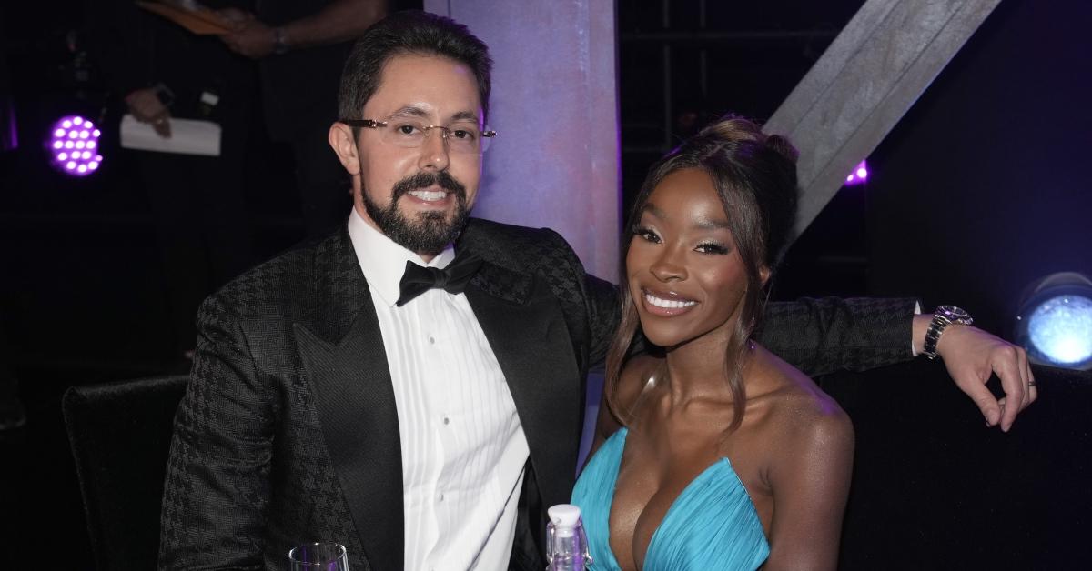 Jeff Lazkani and Chelsea Lazkani attend the 2022 MTV Movie & TV Awards.