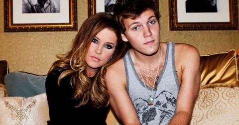 Lisa Marie Presley and one of her children