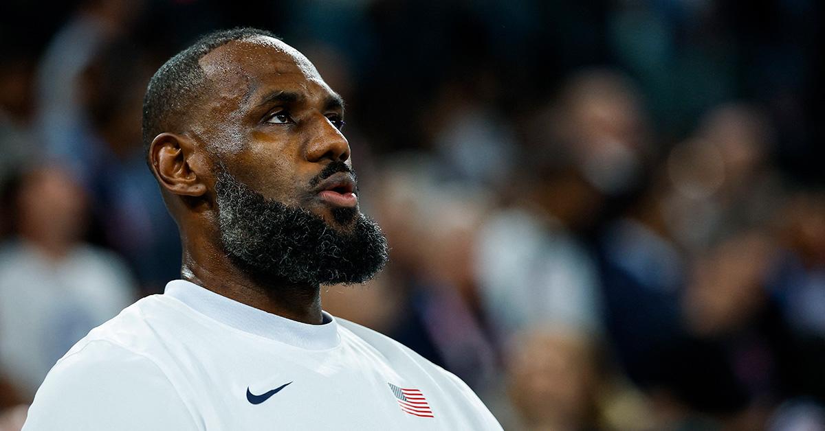 Lebron James at the 2024 Paris Olympics. 