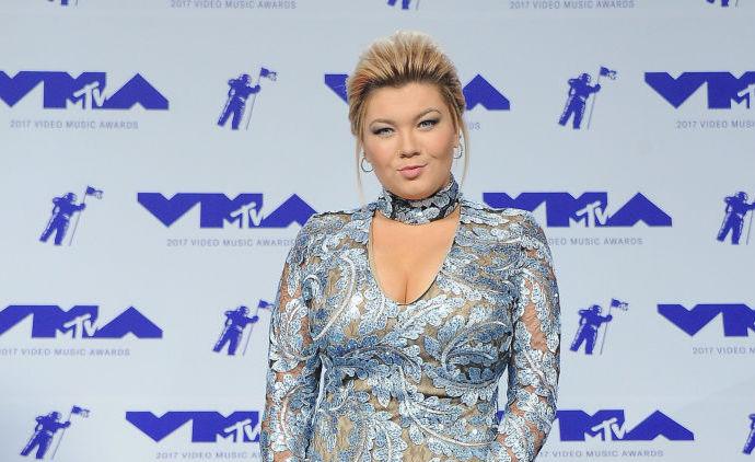 Amber Portwood arrives at the MTV Video Music Awards in Inglewood, California. 