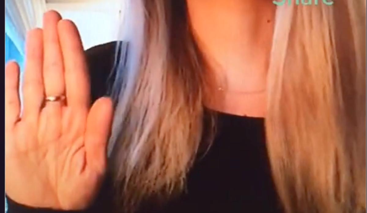 TikTok hand signal