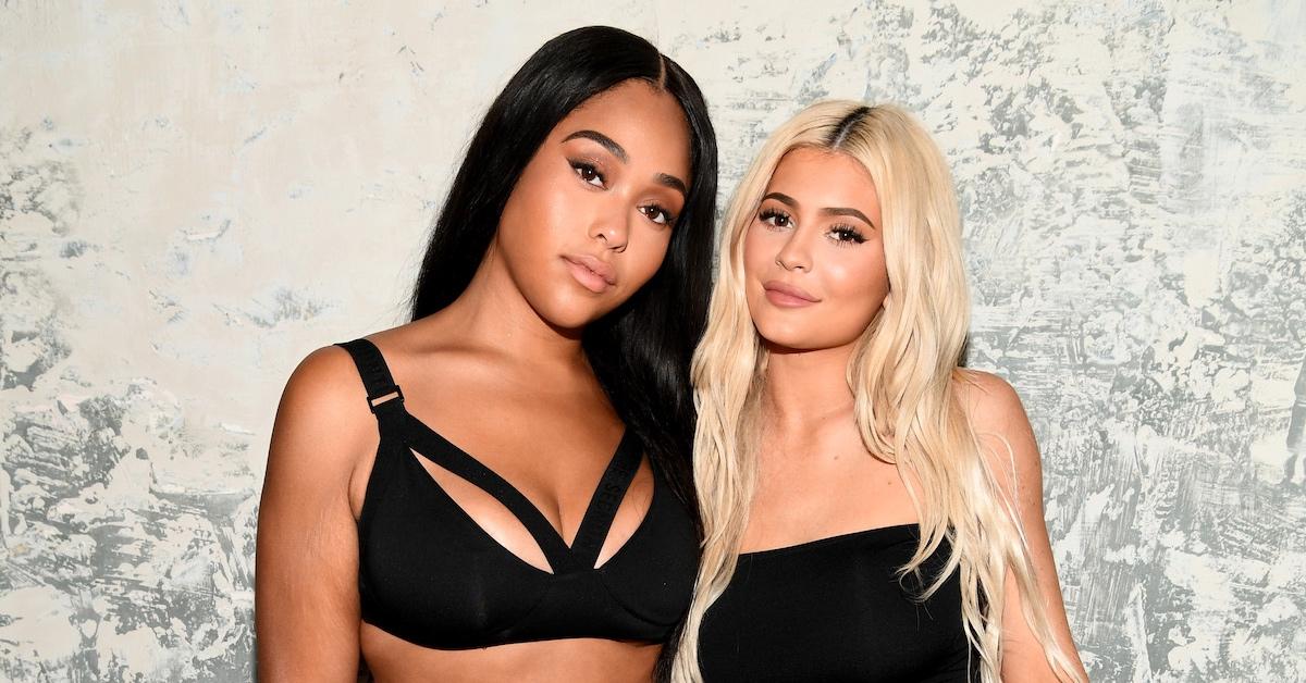 Jordyn Woods  and Kylie Jenner attend the launch event of the activewear label SECNDNTURE
