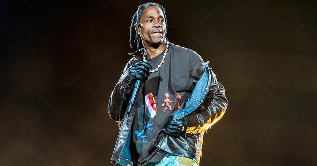 travis scott on stage