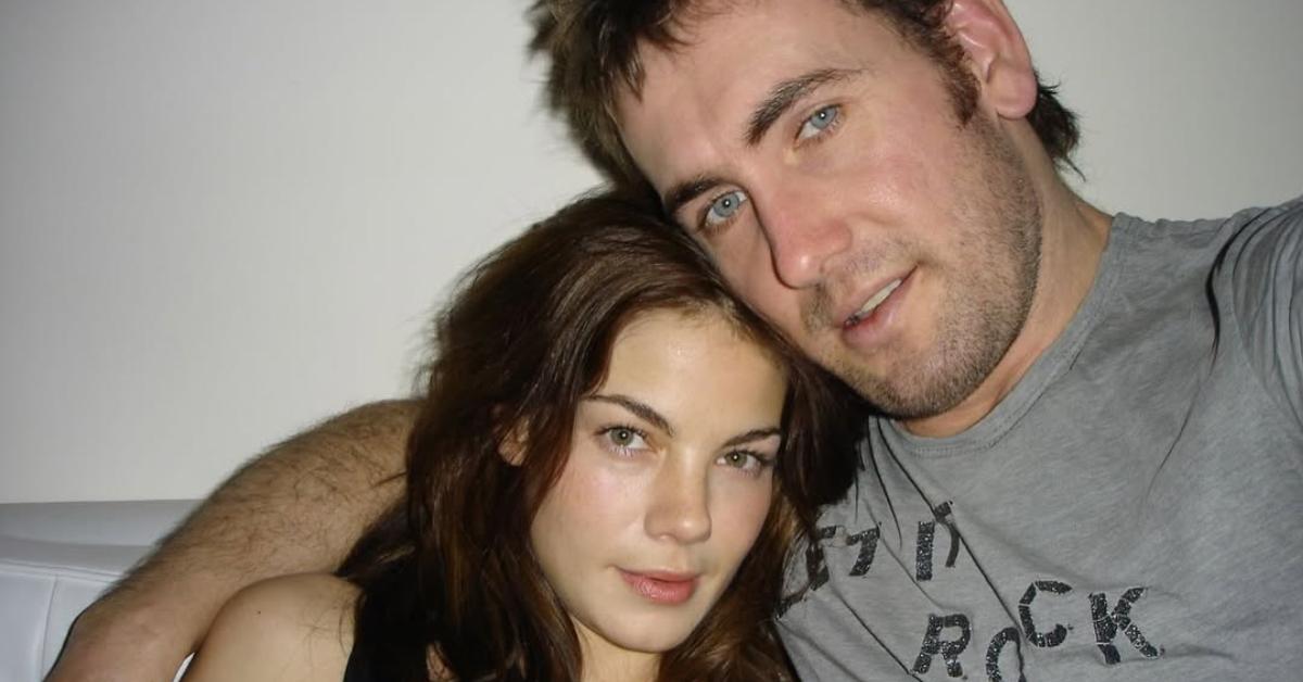 Michelle Monaghan and her husband, Peter White, on Valentine's Day in 2001.