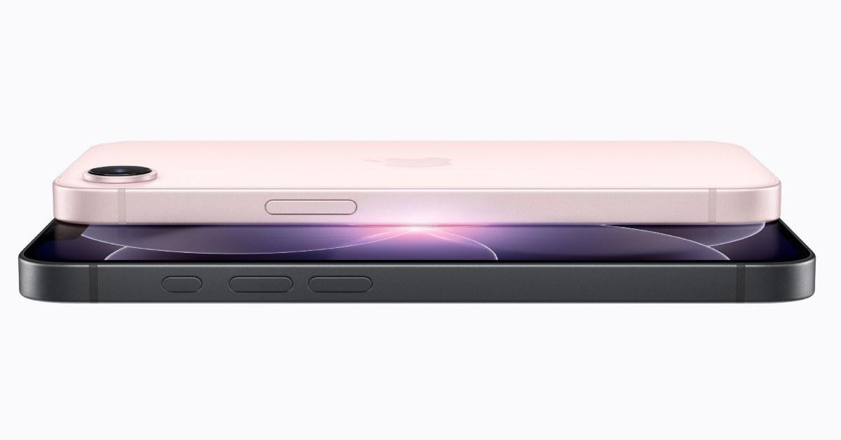 The new iPhone 17e in pink.