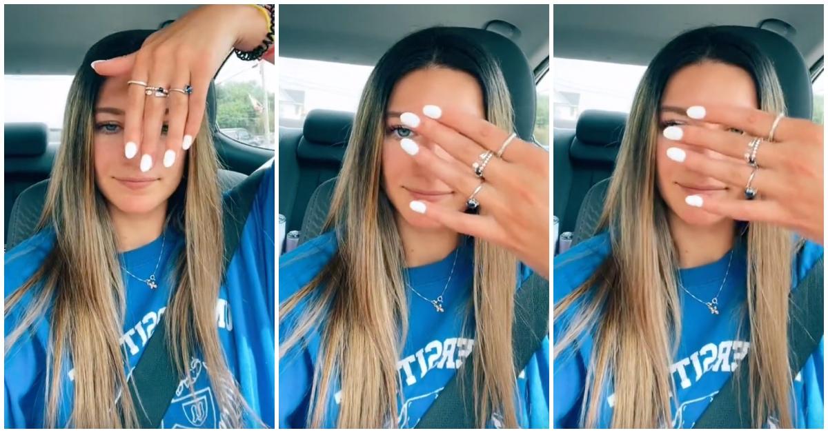 White nail polish TikTok trend explained by TikToker