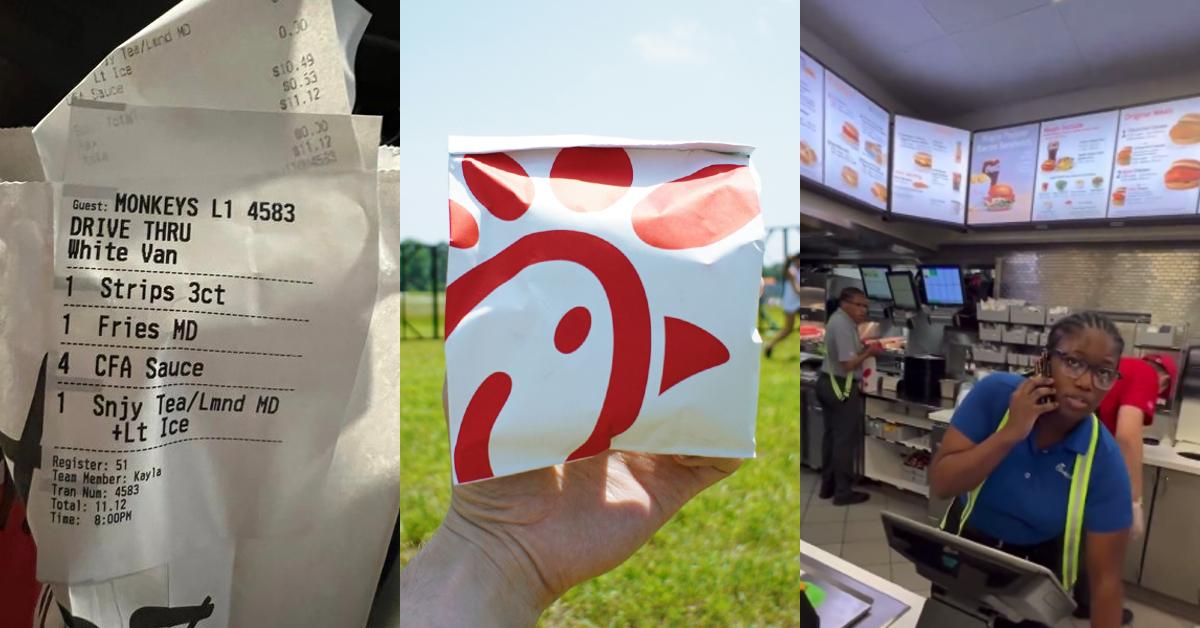 ChickFilA Customer Says Worker Wrote "Monkey" on Receipt