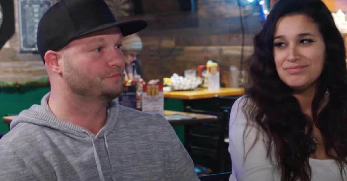 John and Meghan in a restaurant on 90 Day: The Single Life