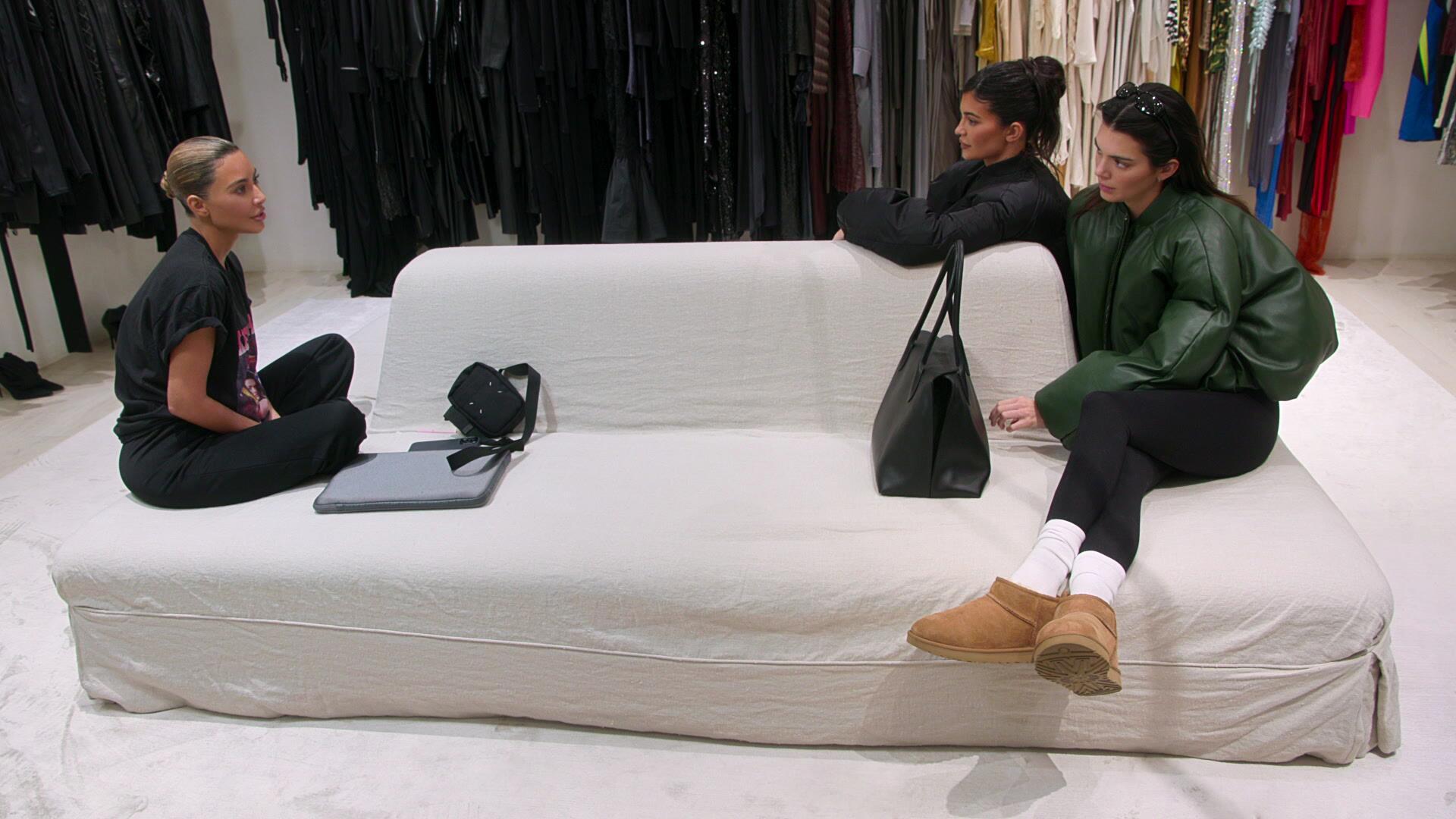 Kim Kardashian, Kylie Jenner, and Kendall Jenner appear in 'The Kardashians' Season 3