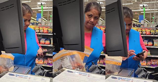 Walmart Cashier Record on Phone in Viral TikTok