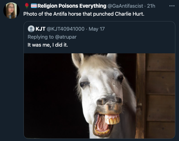 charlie hurt horse tweet