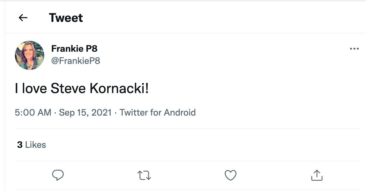 Tweet about Steve Kornacki