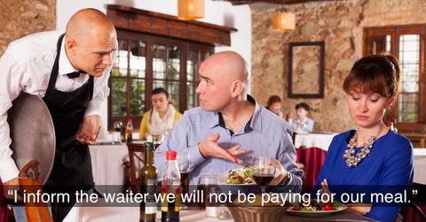 dine and dash customer header