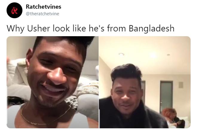 usher hair memes