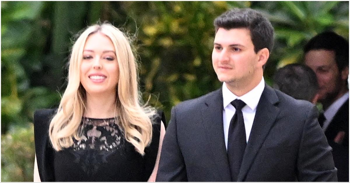 Michael Boulos walking with his wife