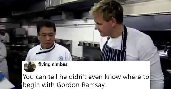 Professional Roaster Gordon Ramsay Gets A Taste Of His Own Medicine