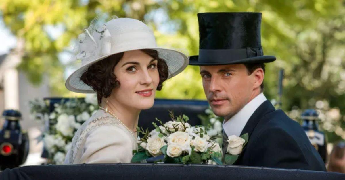 Matthew Goode and Michelle Dockery in 'Downton Abbey.'