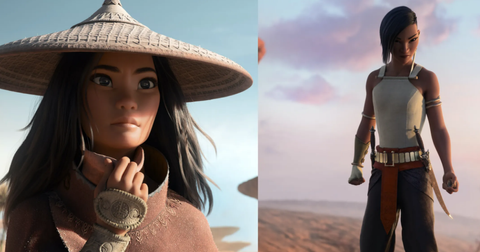 Nova princesa da Disney Raya e Namaari