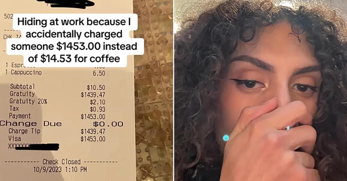 Barista Accidentally Charges Over $1,000 for Coffee
