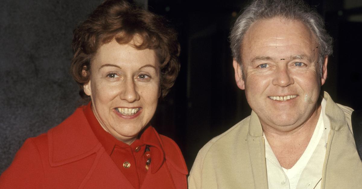 Jean Stapleton and Carroll O'Connor at 'All In The Family' taping on Feb. 8, 1972 at CBS Television City in L.A.