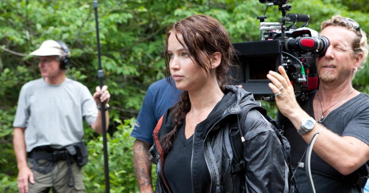 Jennifer Lawrence as Katniss in the 'Hunger Games'