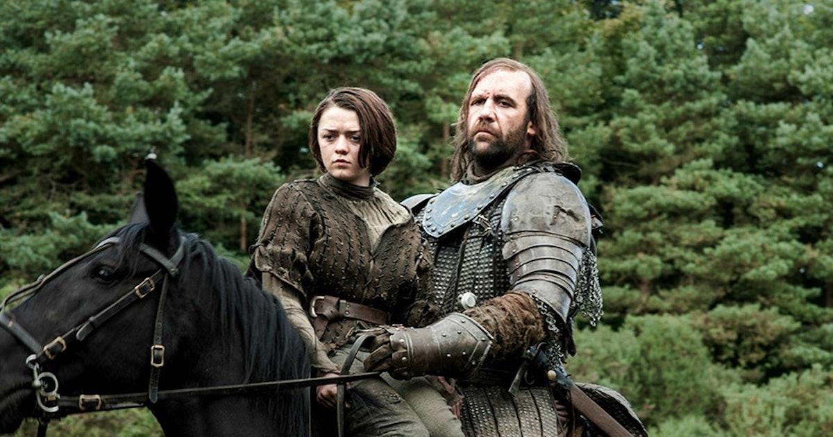 Arya Stark and the Hound in ‘Game of Thrones’