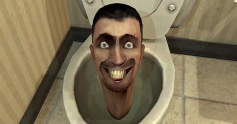 A human-headed toilet in 'Skibbidi Toilet.'