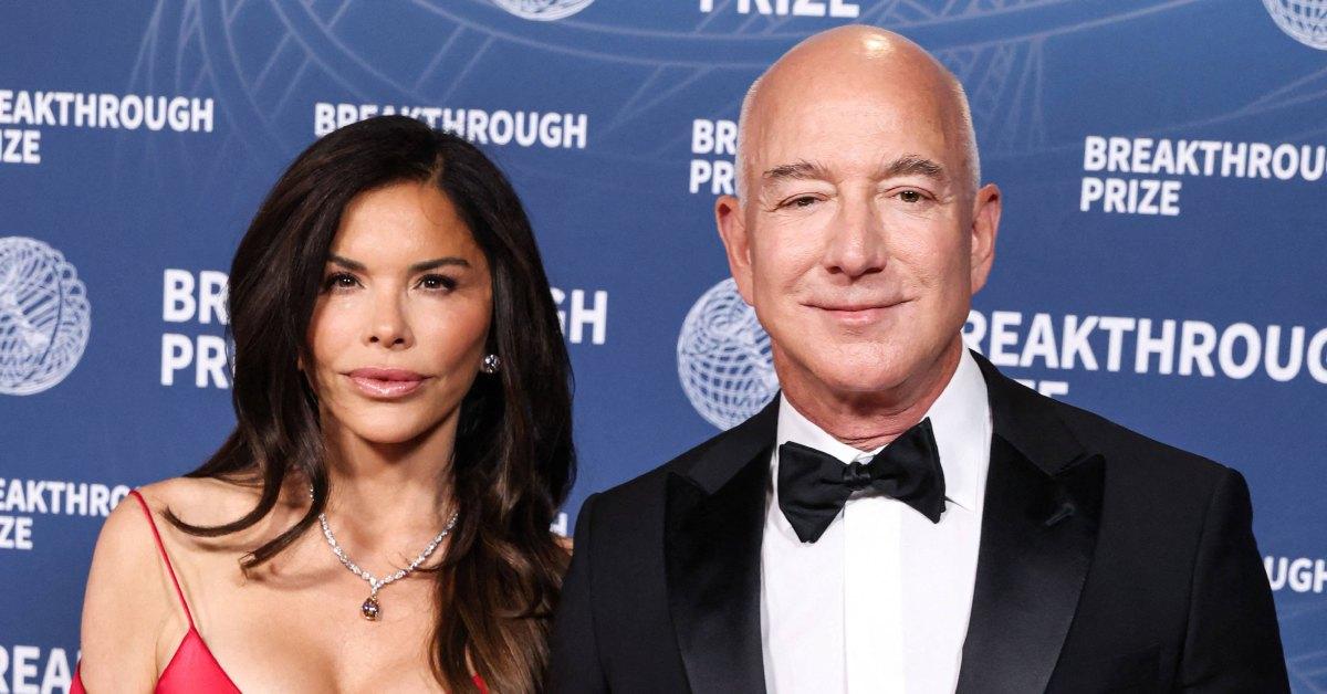 Jeff Bezos and Lauren Sánchez at a Breakthrough Prize event.