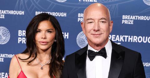 Jeff Bezos and Lauren Sánchez at a Breakthrough Prize event.