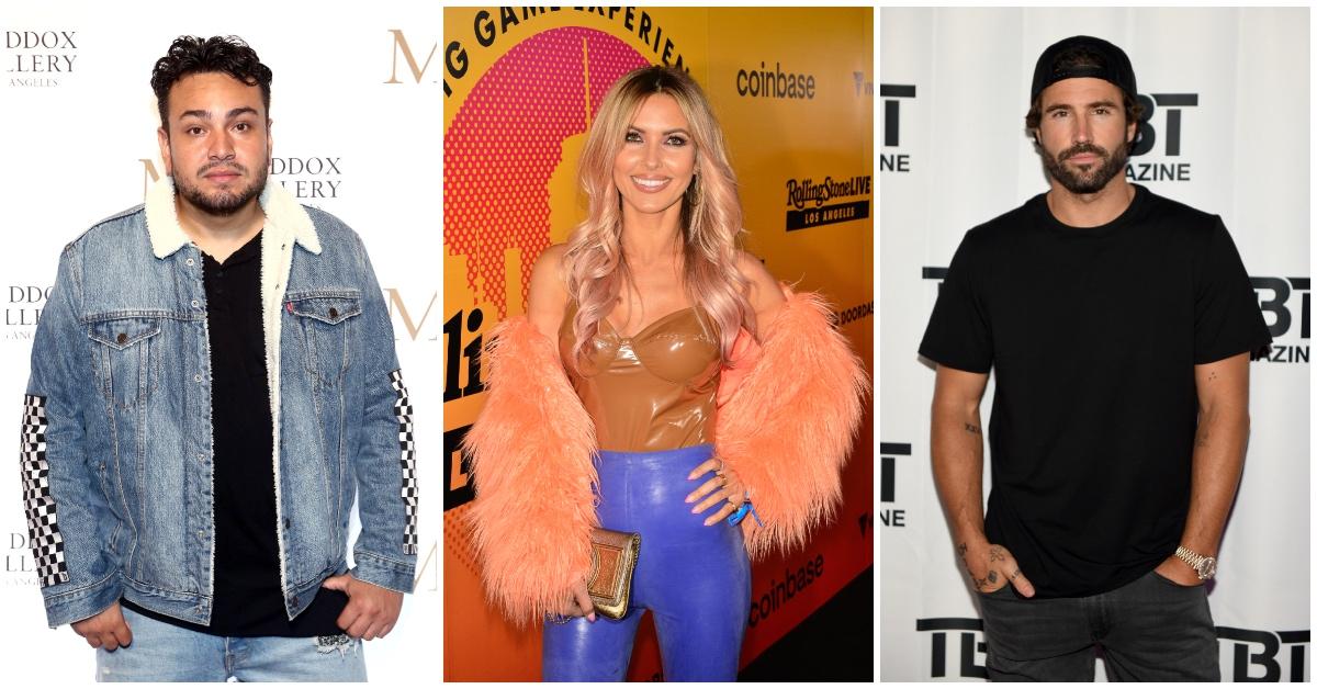 Frankie Delgado, Audrina Patridge, and Brody Jenner. SOURCE: GETTY IMAGES
