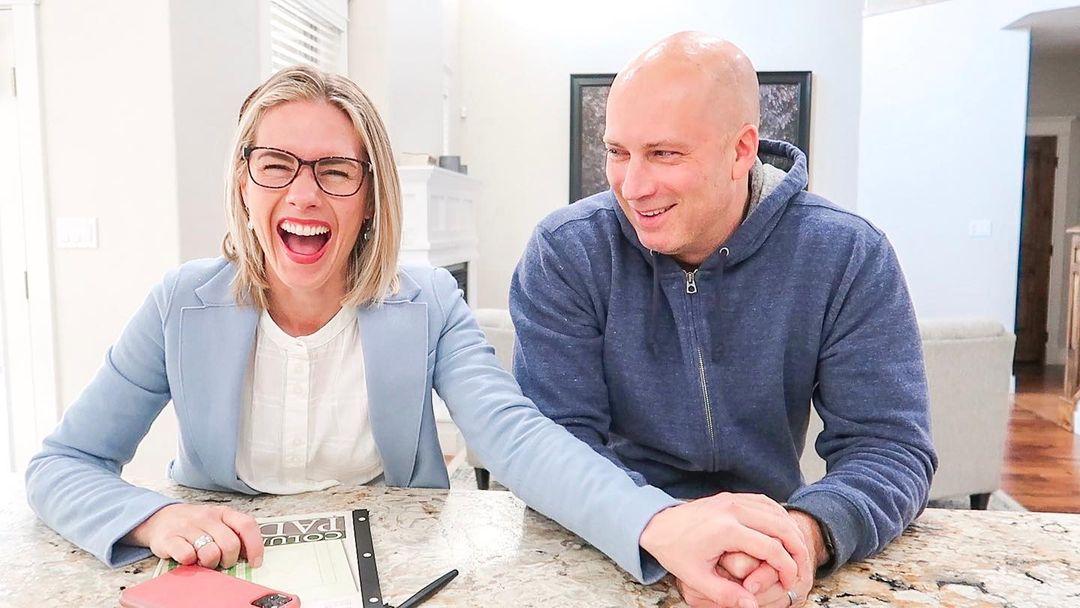 Ruby Franke and husband Kevin Franke in their home in 2022