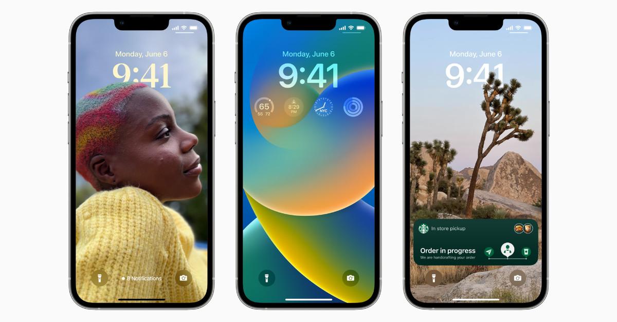 iOS 16 lock screens