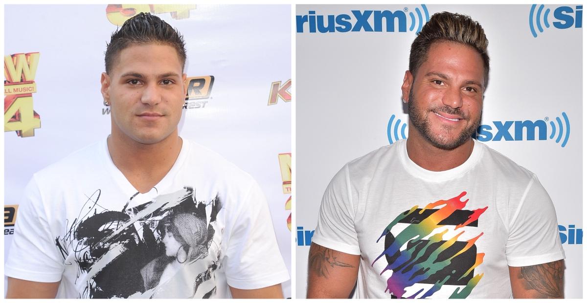 Ronnie Ortiz-Magro in 2010 (L) and in 2019 (R)