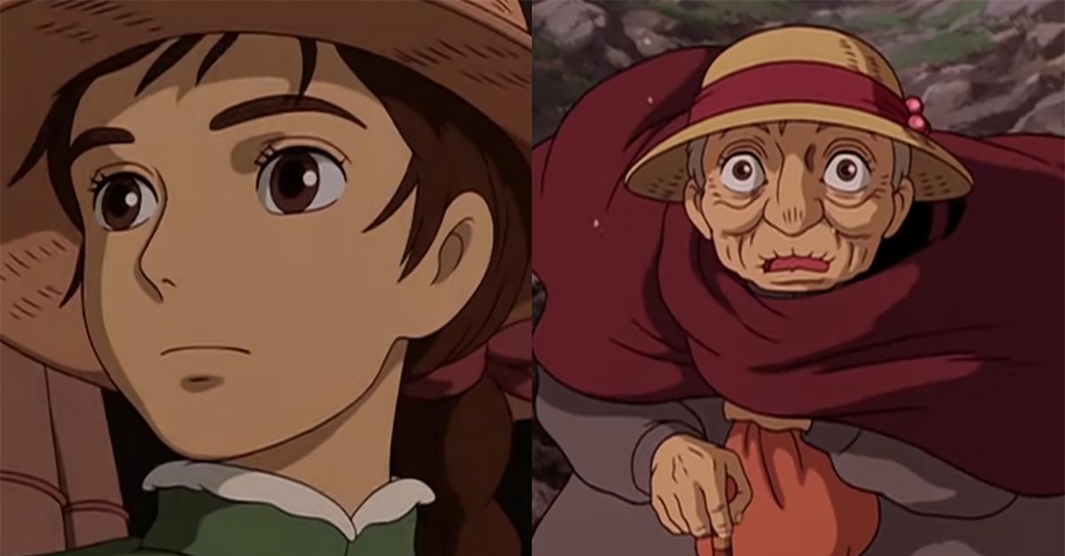 Young and Old Sophie in 'Howl's Moving Castle'
