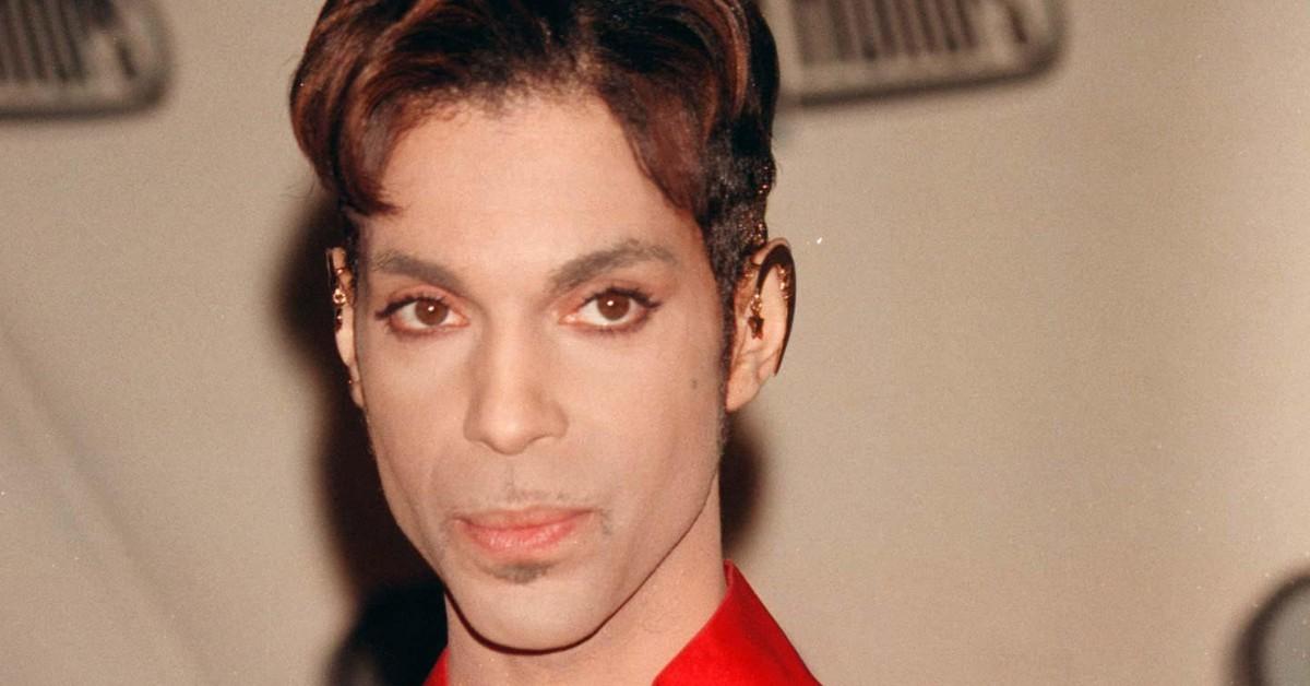 Prince posing for a press photo