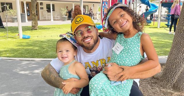 Cory Wharton with two of his daughters