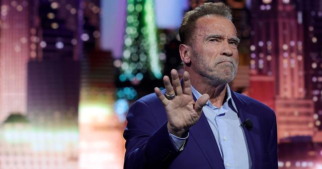 Arnold Schwarzenegger at a Las Vegas speaking event