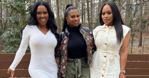 (l-r): Kenya Moore, Kandi Burruss, and Monyetta Shaw