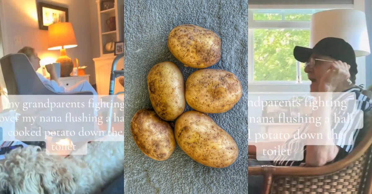 Grandparents Bicker Over Potato Flushed Down Toilet