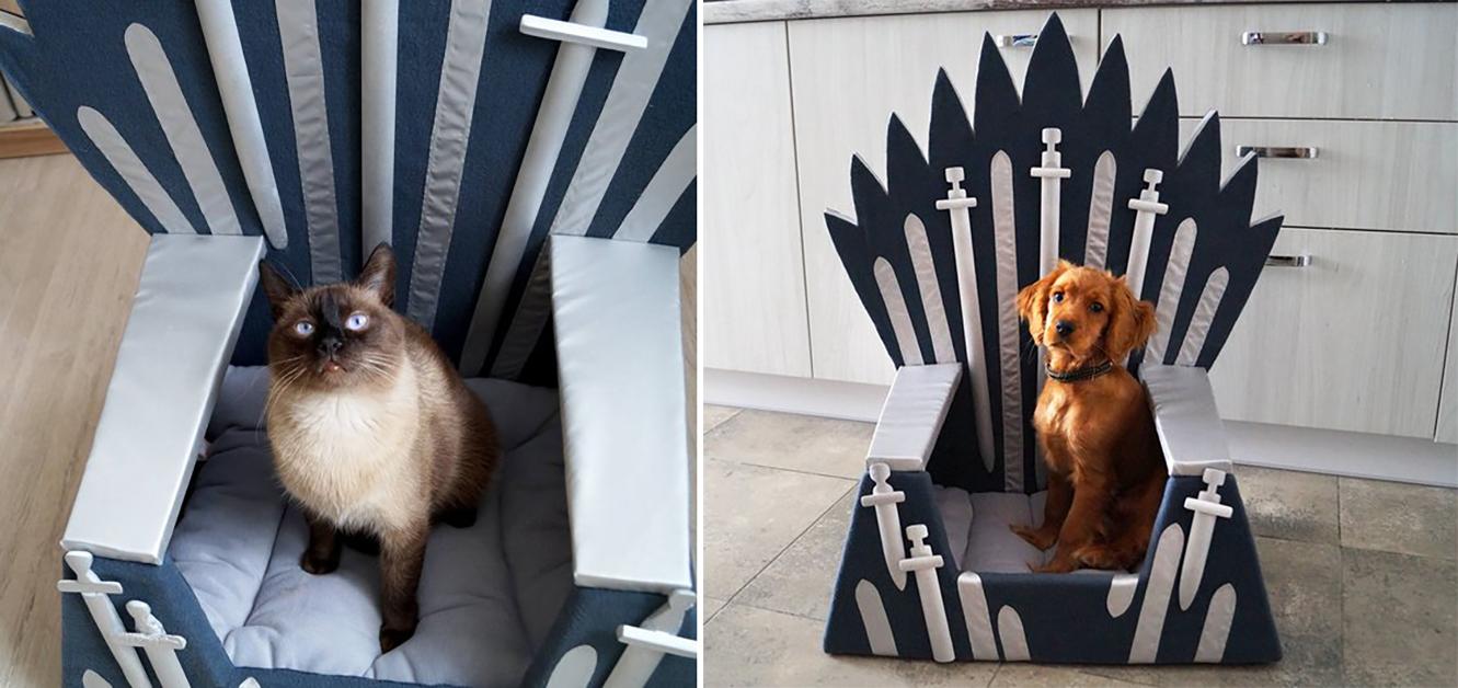 Iron throne outlet cat bed