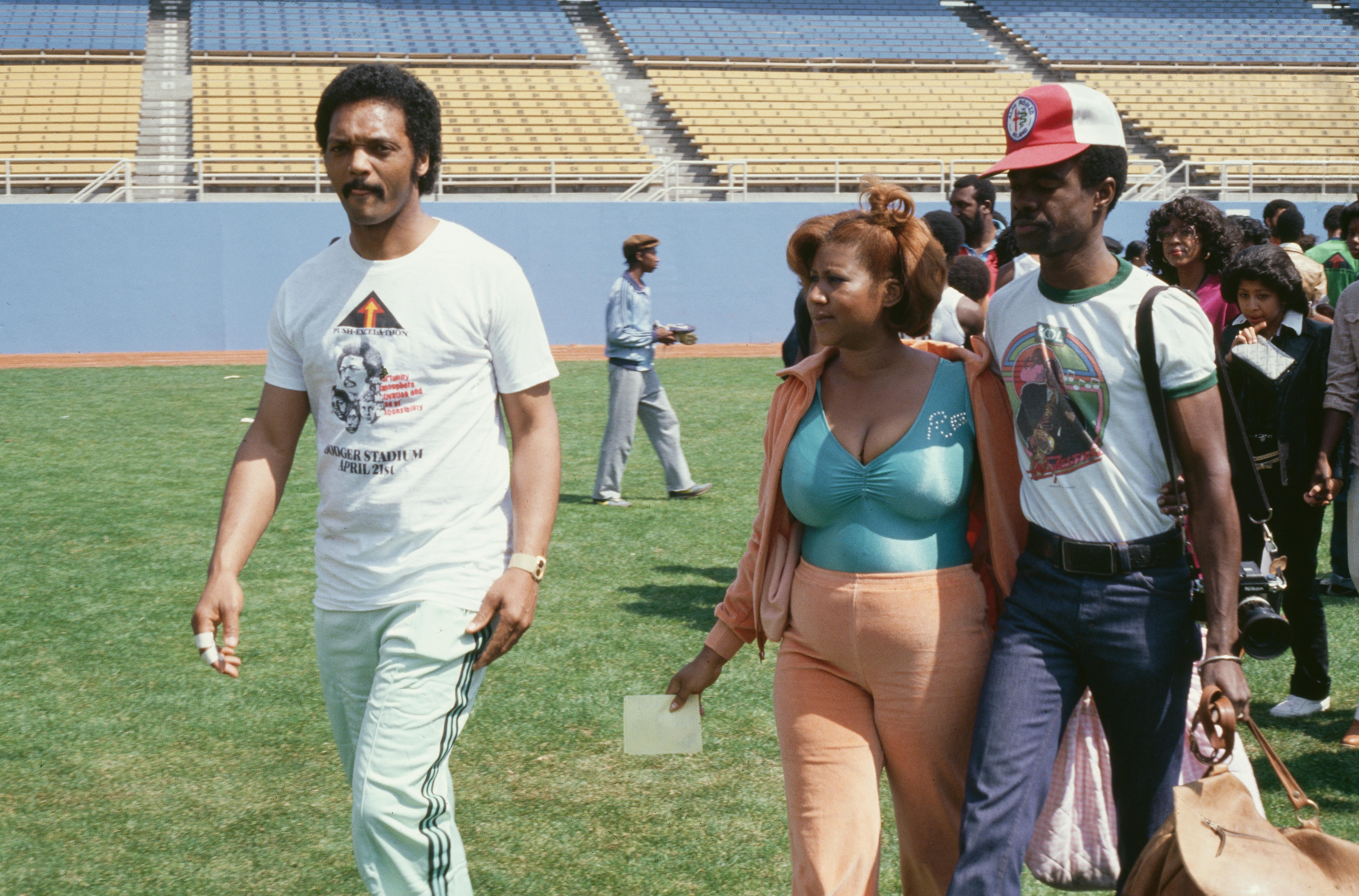 Aretha Franklin with Jesse Jackson