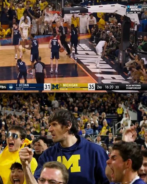 Boban at Uconn vs Arizona 2026 