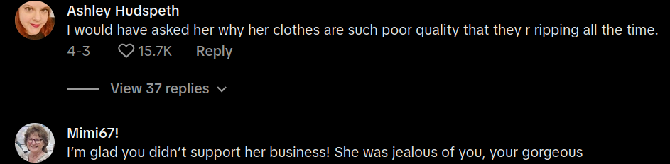 boutique owner body shamed